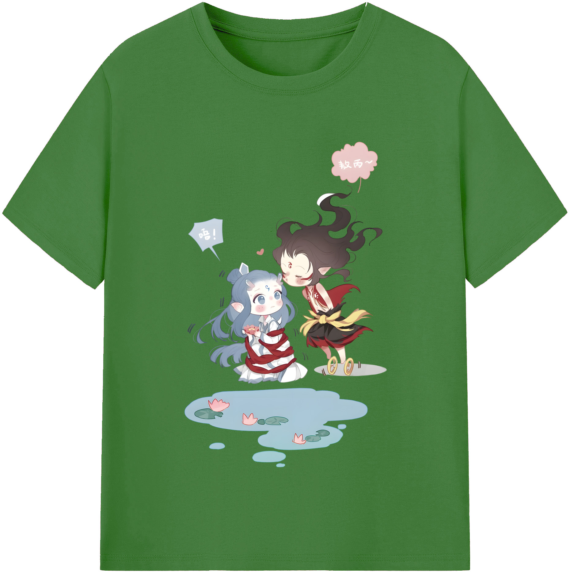 （画像用） Ne Zha 2 ナタ 魔童の大暴れ レディースカジュアルプリントTシャツ（綿100％）